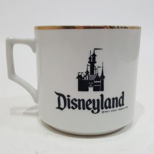 Vintage Disneyland Castle Coffee Tea Cup Mug White